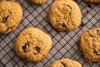 Pick Up Limes's Vegan Chocolate Chip Cookies cooling on a wire rack.