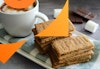stacks-of-graham-crackers-with-hot-chocolate-on-plate